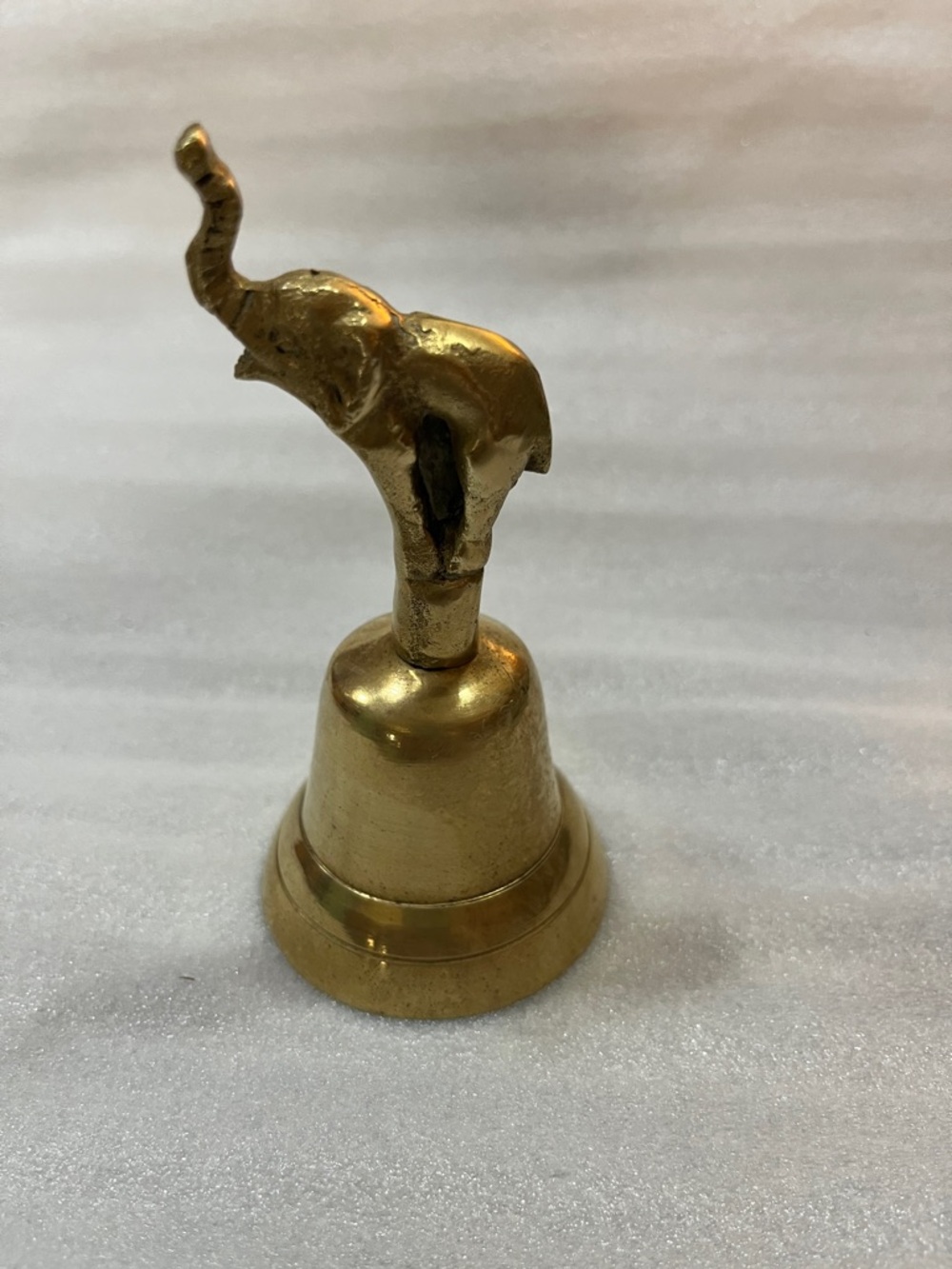 Brass Elephant Hand Bell - Decorative Desk Bell